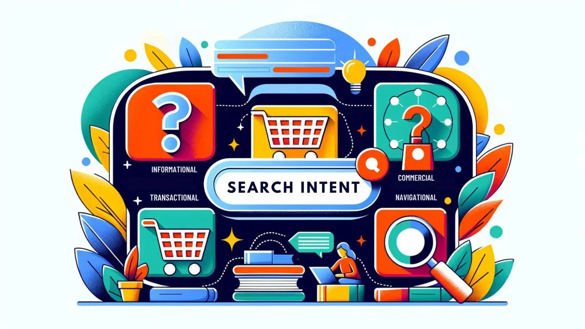 Imagine decorativa pentru search intent seo